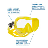 SCUBAPRO TRINIDAD 3 MASK & APNEA SNORKEL COMBO