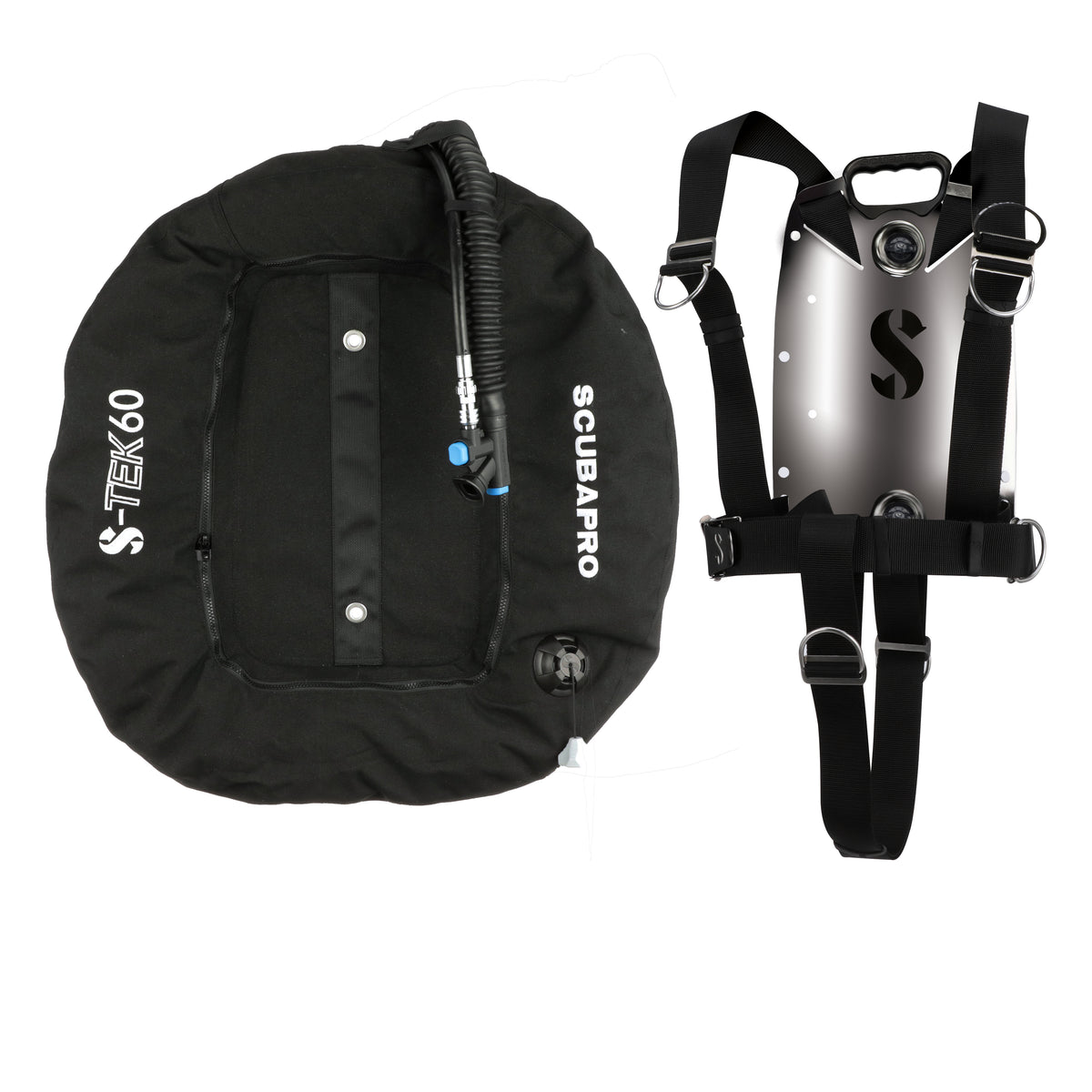 Scuba Backplate SCUBAPRO S-TEK PURE BACK PLATE /WING SYSTEM – Bob's Scuba Shop