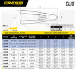 CRESSI CLIO FULL FOOT FINS