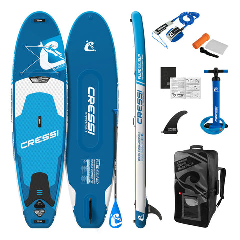 CRESSI FLUID INFLATABLE STAND UP PADDLE BOARD COMPLETE